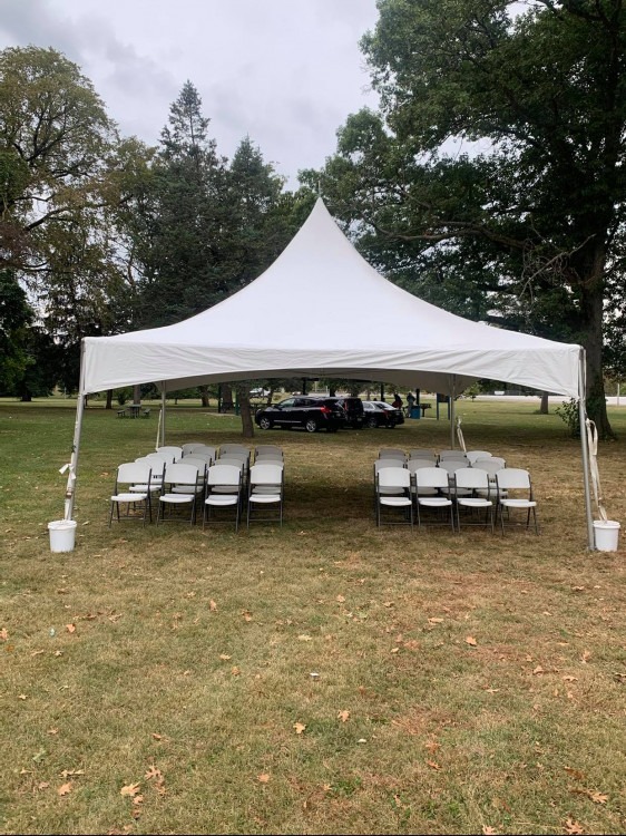 Tents, Tables, and Chairs