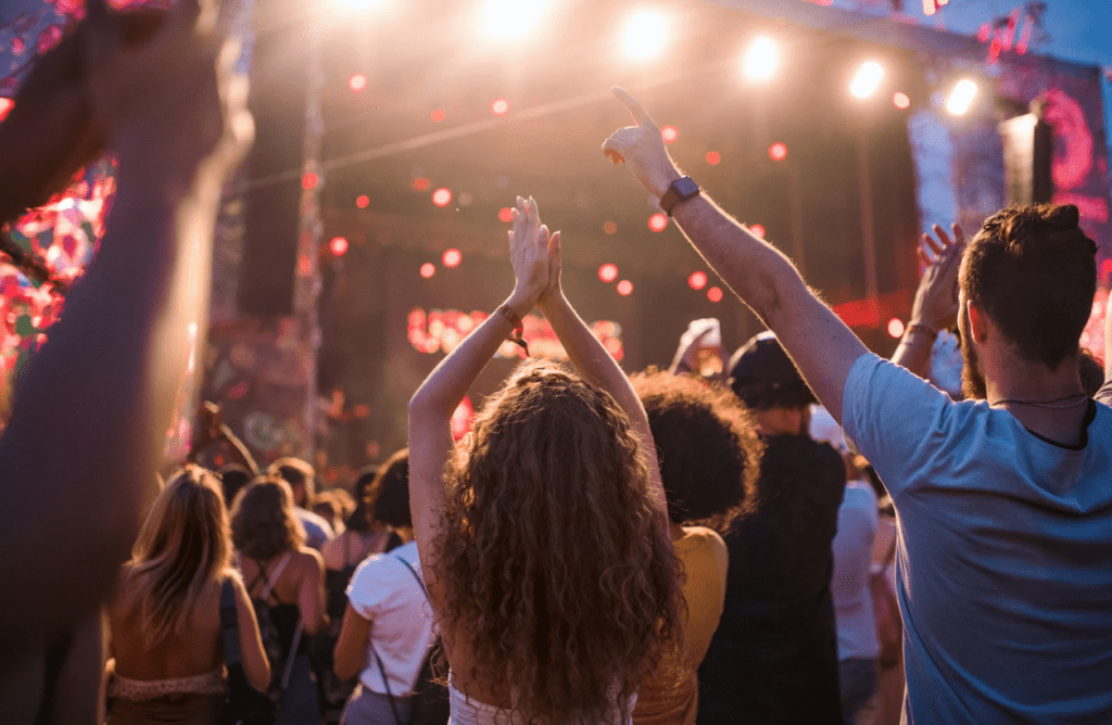 Festivals, Outside concerts, indoor concerts, concerts, chairs, event rentals, tents